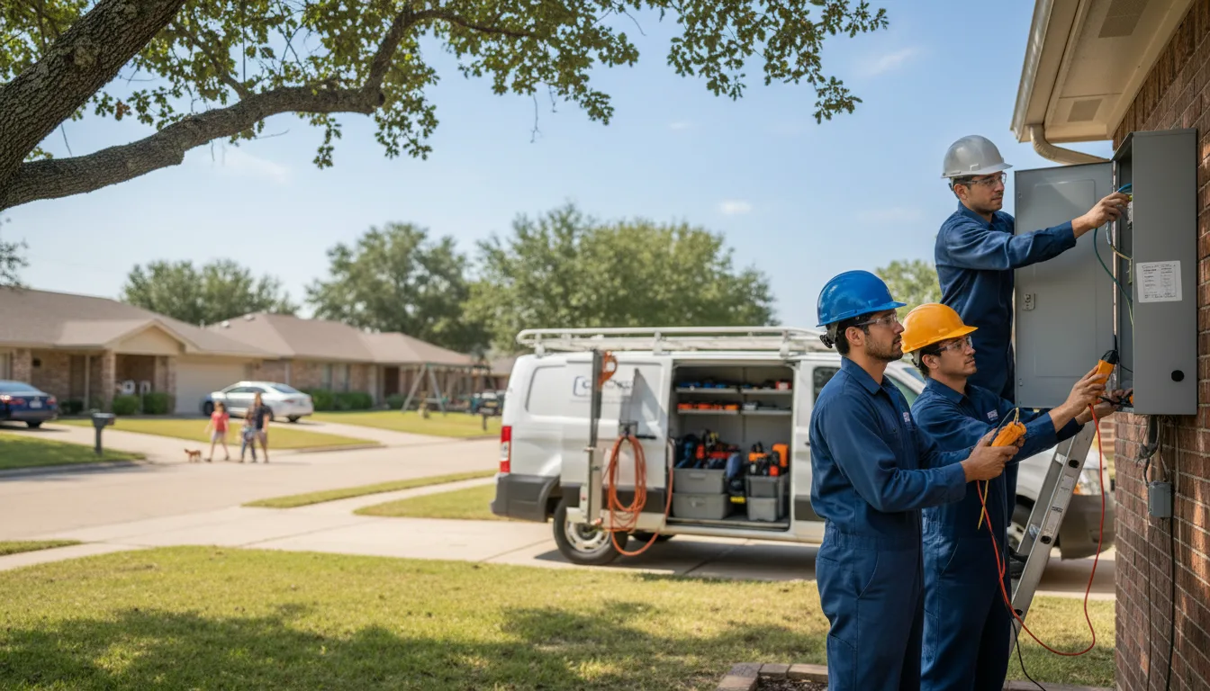 Certified electrician providing emergency electrical services in Lissie, TX